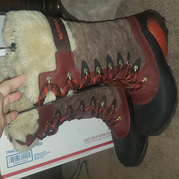 Merrell Winterbelle Mahogany winter hiking Boots 10 - Picture 10 of 14